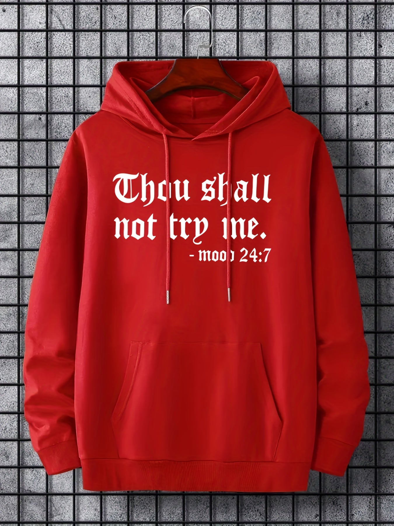 'Thou Shall Not Try Me' Hoodie- Men