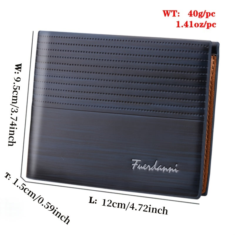 1pc Retro Style Men's PU Leather Wallet
