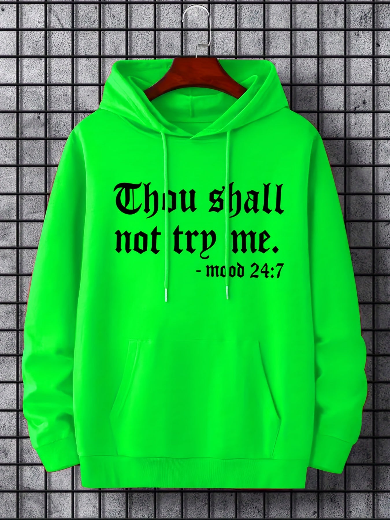 'Thou Shall Not Try Me' Hoodie- Men