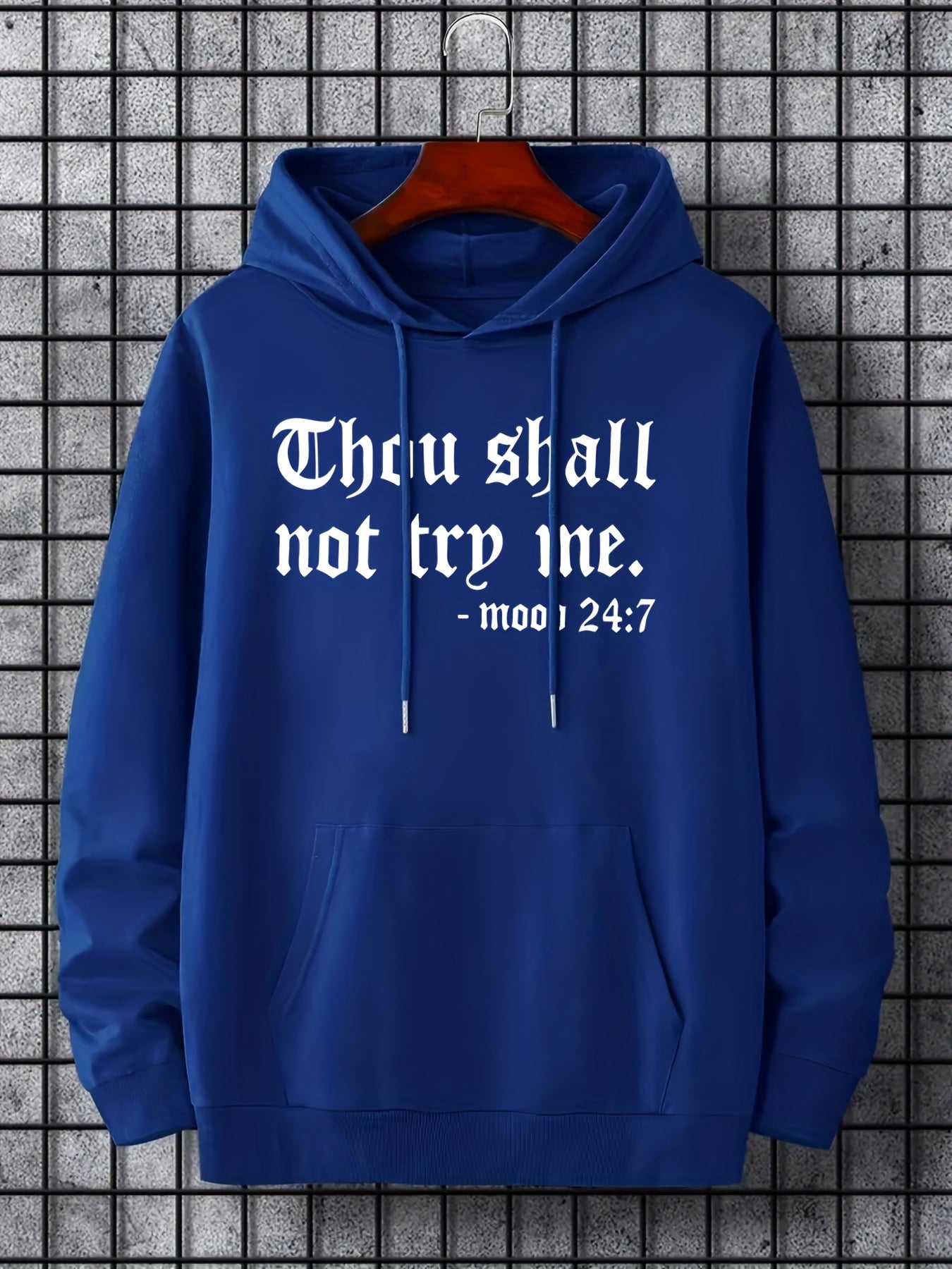 'Thou Shall Not Try Me' Hoodie- Men