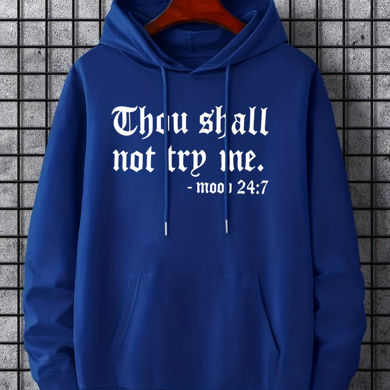 'Thou Shall Not Try Me' Hoodie- Men