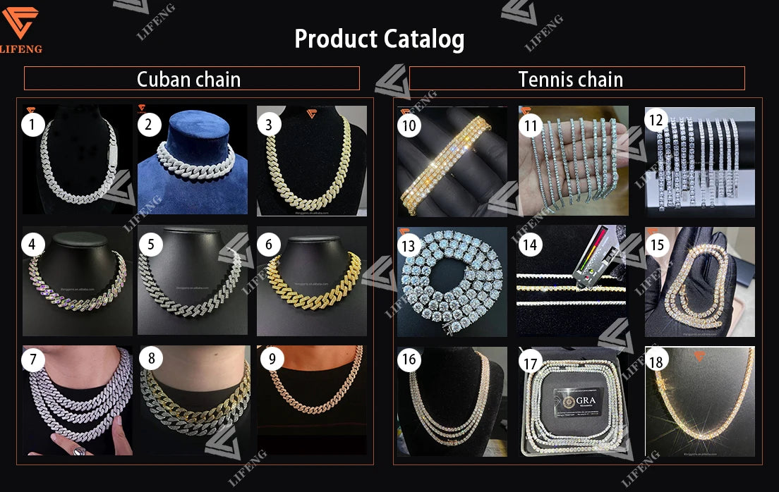 925 Silver Hip Hop Fashion Necklace with Pink Love Heart Fancy Cut Iced VVS Moissanite Cuban Link Chain and Letter Charm