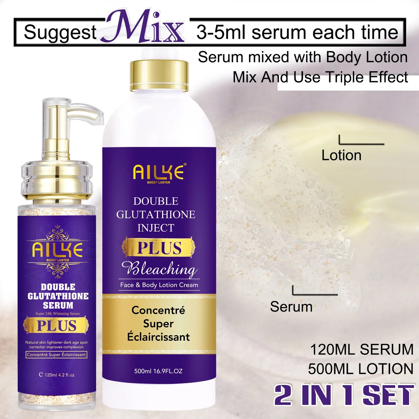 AILKE Skin Lightening Bleaching Cream, Remove Melanin, Black Spots, Cleaning, For Dark Skin, Black Skin, And Caramel Skin