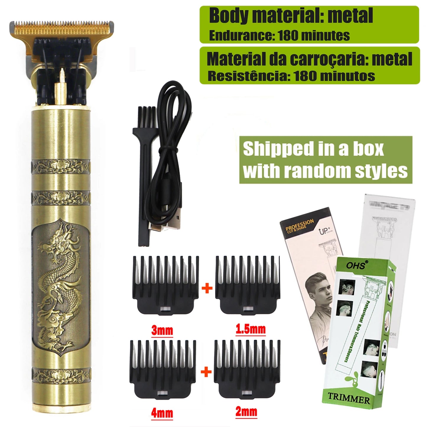 Hair Clipper Body Hair Trimmer Men Haircut Machine 0mm Barber Shaver
