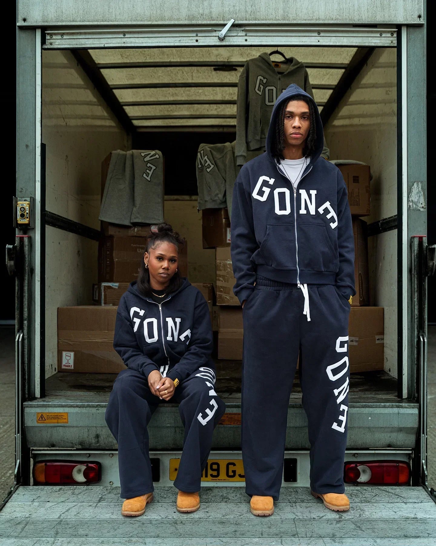 Harajuku Casual American Style Letter Print Streetwear Two Piece Set Hoodies Mens Sweatshirt Y2k Sweatpants Oversized Zip Hoodie