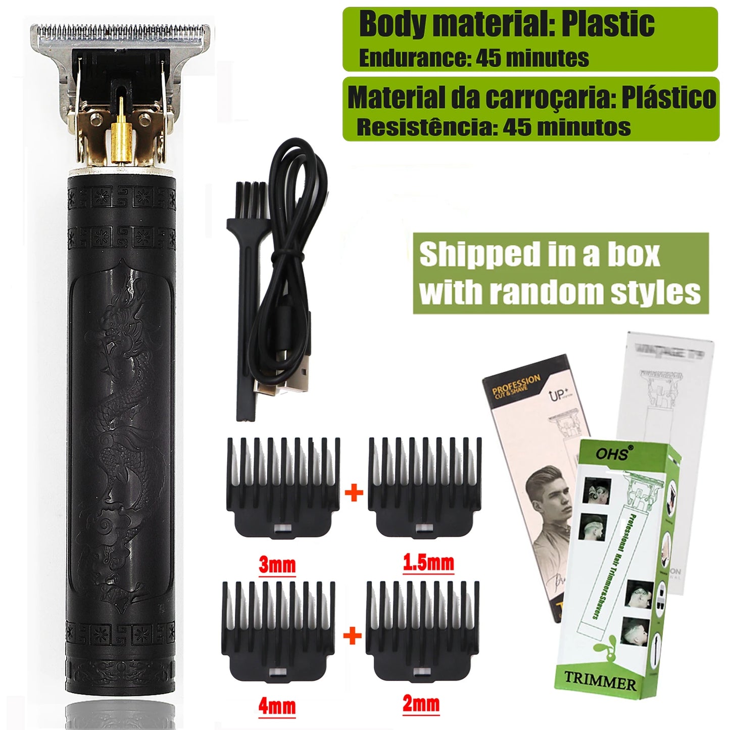Hair Clipper Body Hair Trimmer Men Haircut Machine 0mm Barber Shaver