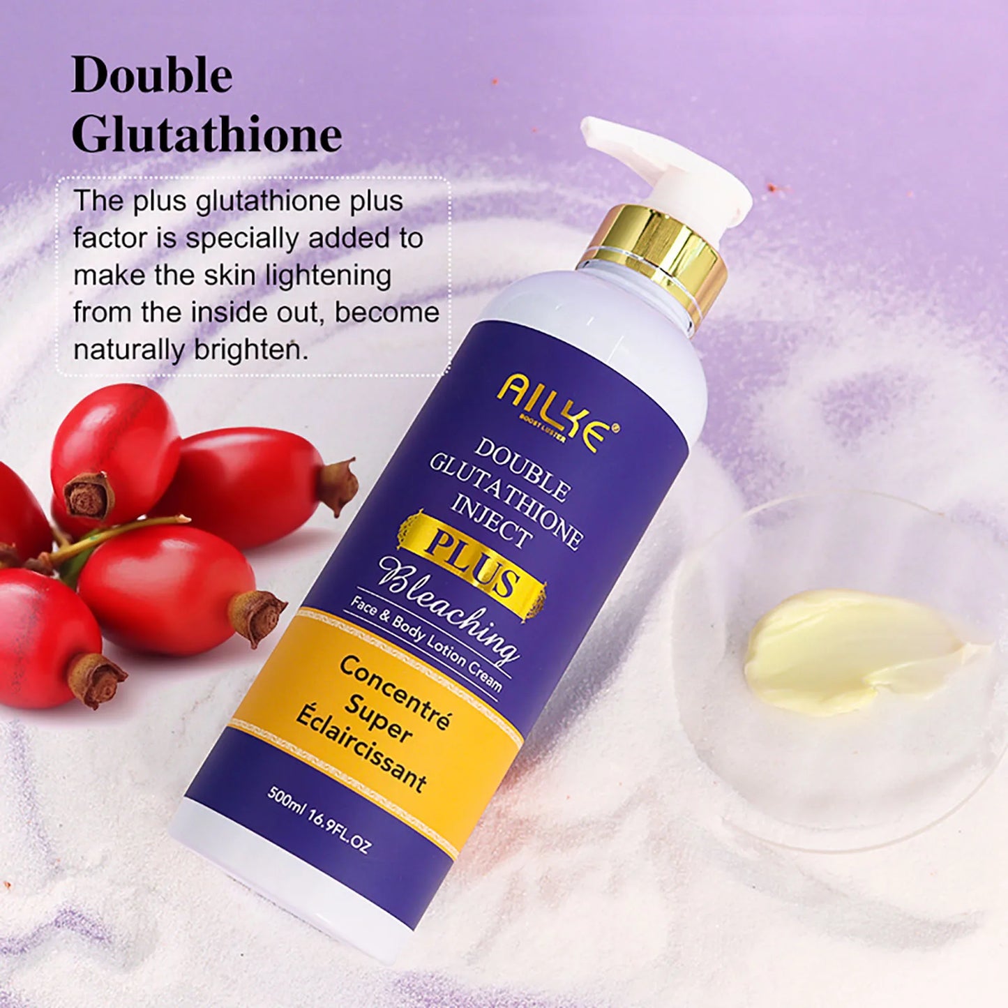AILKE Skin Lightening Bleaching Cream, Remove Melanin, Black Spots, Cleaning, For Dark Skin, Black Skin, And Caramel Skin