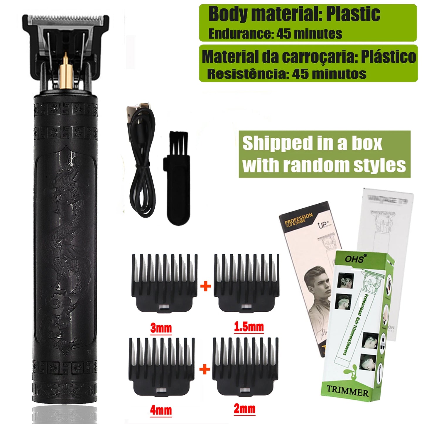 Hair Clipper Body Hair Trimmer Men Haircut Machine 0mm Barber Shaver