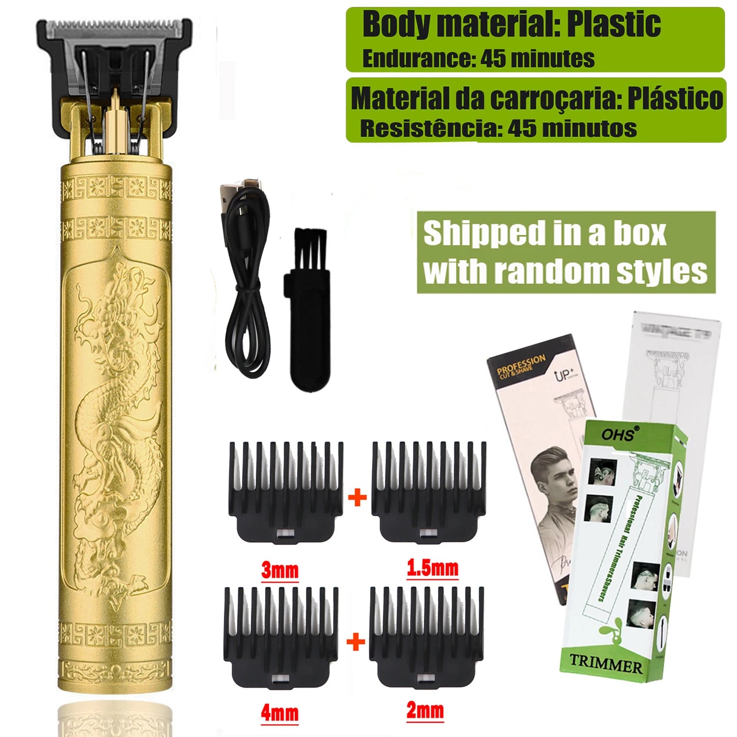 Hair Clipper Body Hair Trimmer Men Haircut Machine 0mm Barber Shaver