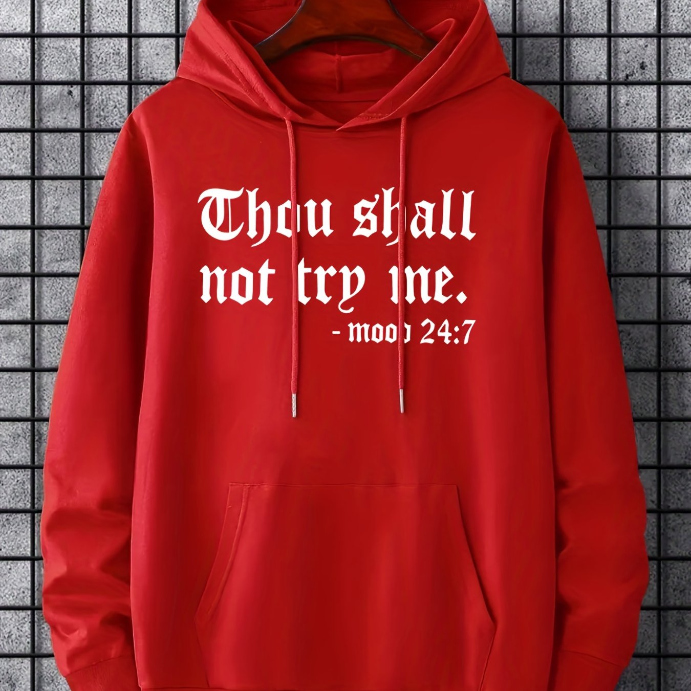 'Thou Shall Not Try Me' Hoodie- Men