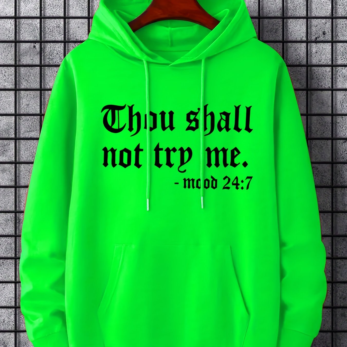 'Thou Shall Not Try Me' Hoodie- Men