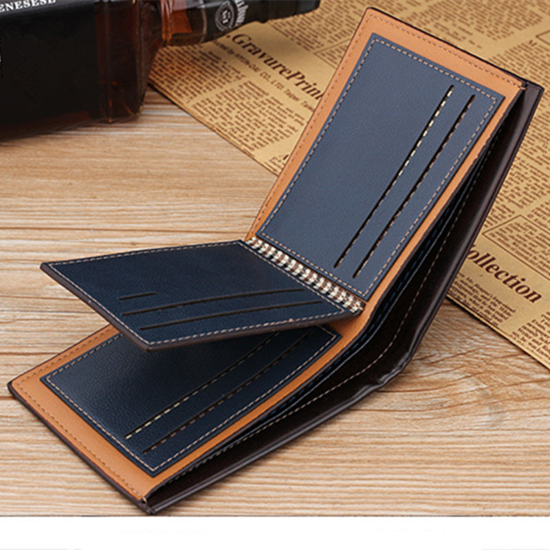 1pc Retro Style Men's PU Leather Wallet