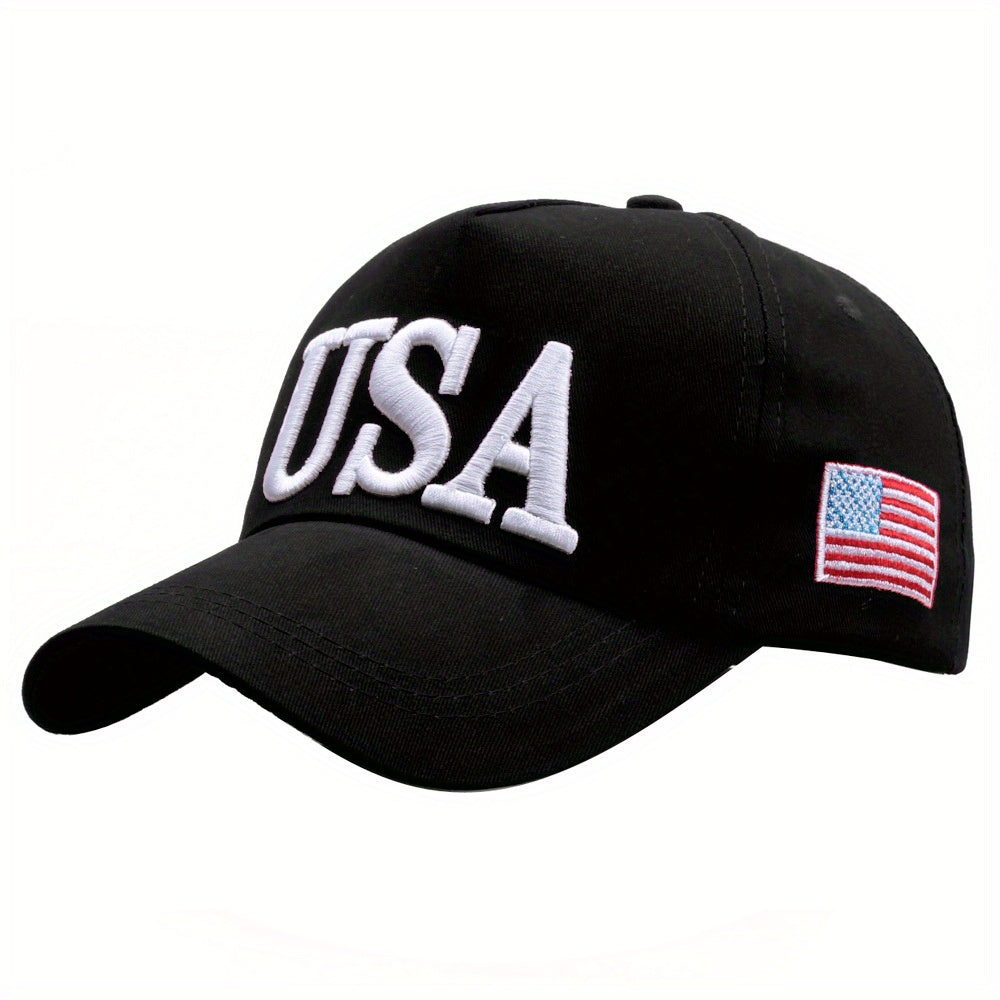 [INDUSTRY] Premium USA Themed Embroidered Cotton Baseball Cap