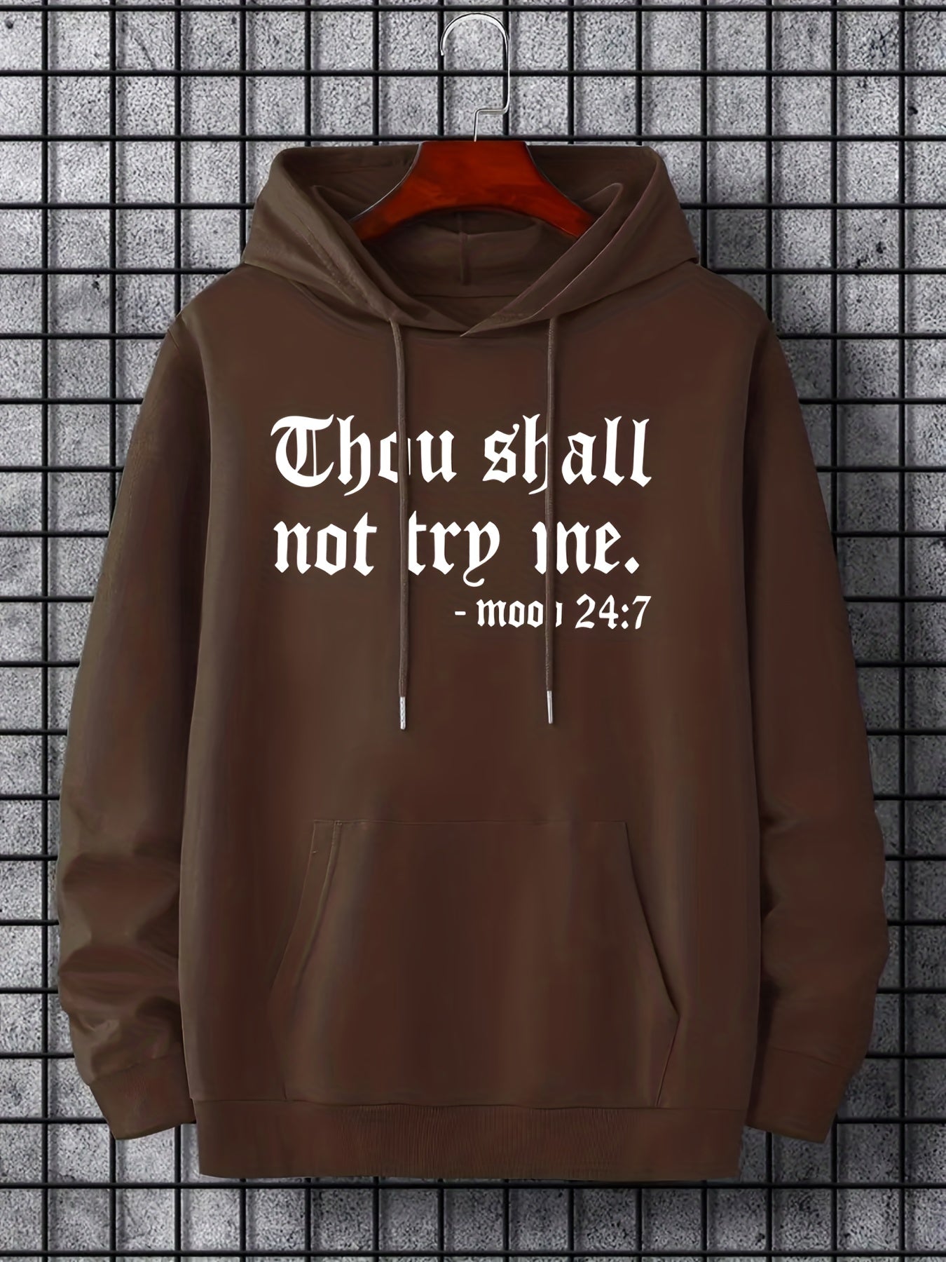 'Thou Shall Not Try Me' Hoodie- Men