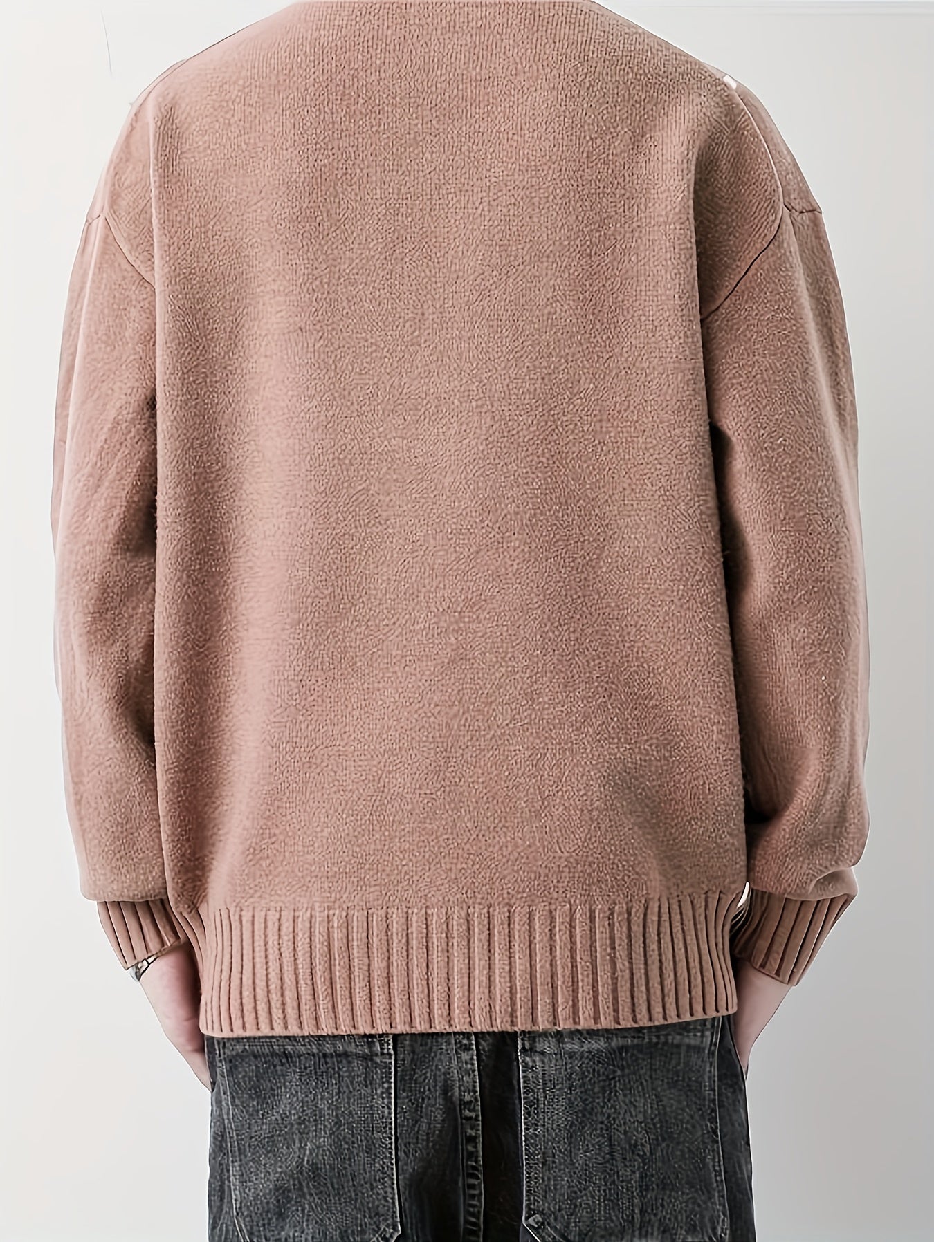 Cozy Knit Crew Neck Sweater - Men