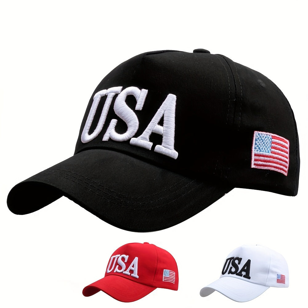 [INDUSTRY] Premium USA Themed Embroidered Cotton Baseball Cap