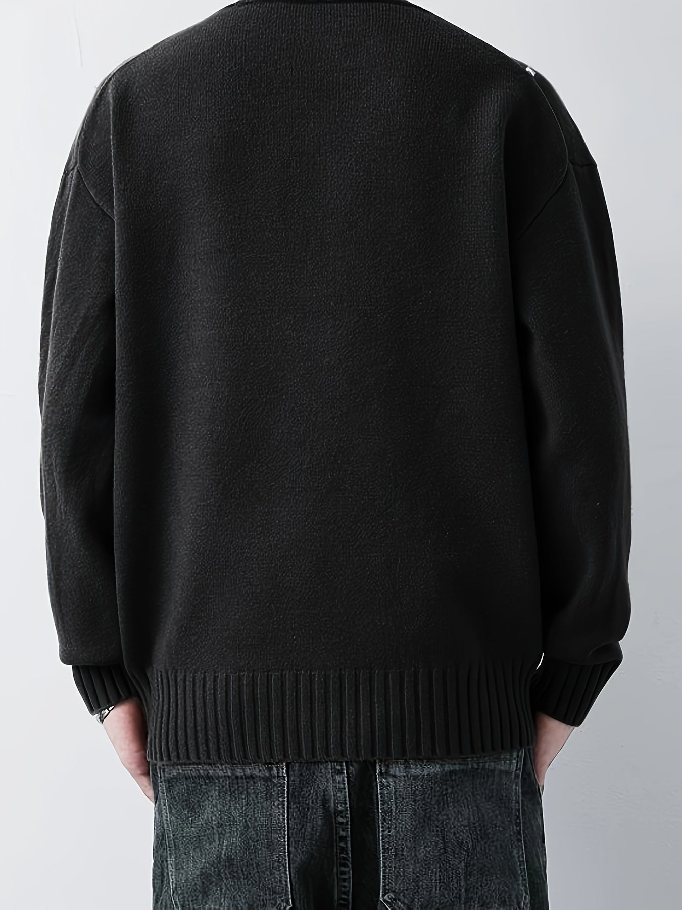 Cozy Knit Crew Neck Sweater - Men