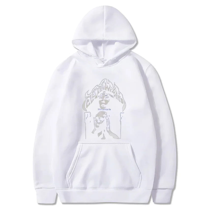 [INDUSTRY] Fleece Eletric Wizard Graphic Hoodie