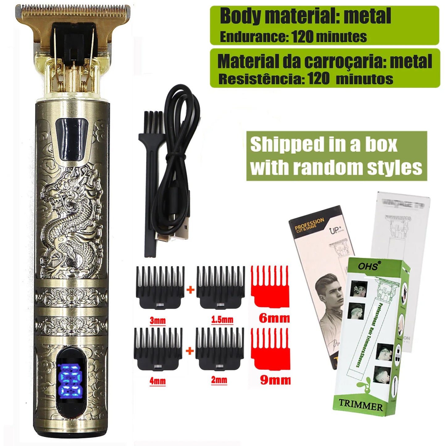 Hair Clipper  Body Hair Trimmer Men Haircut Machine 0mm Barber Shaver