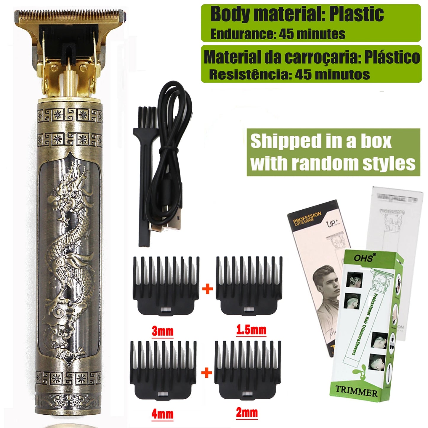 Hair Clipper  Body Hair Trimmer Men Haircut Machine 0mm Barber Shaver