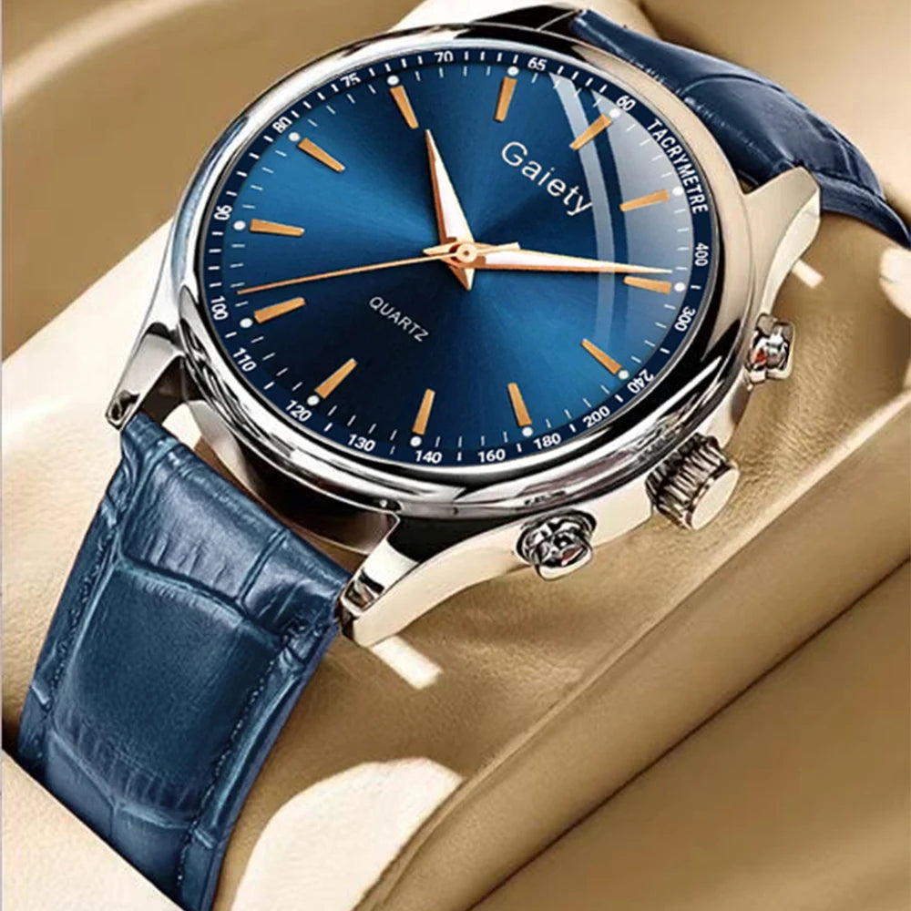 1PCS Fashion Watch Set Business Versatile Retro Quartz Watch