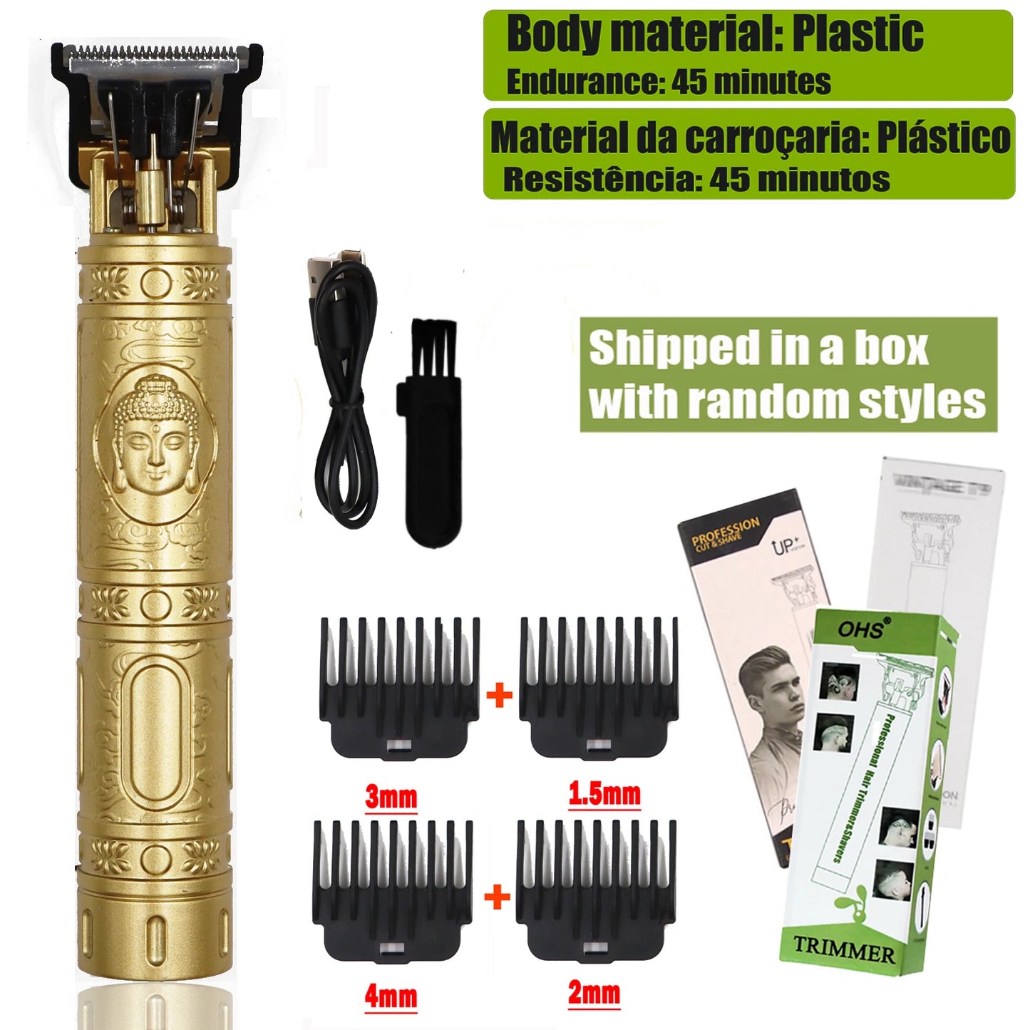 Hair Clipper  Body Hair Trimmer Men Haircut Machine 0mm Barber Shaver