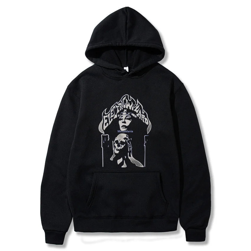 [INDUSTRY] Fleece Eletric Wizard Graphic Hoodie