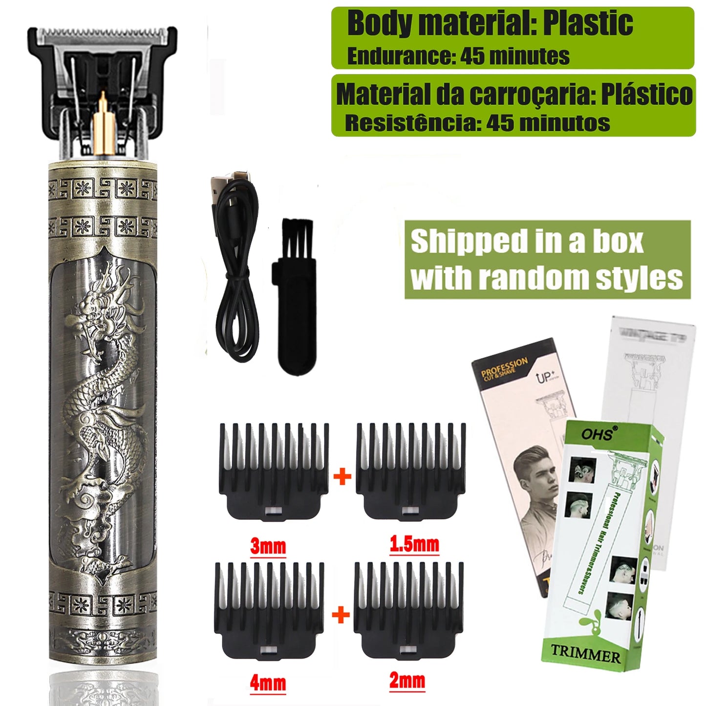 Hair Clipper  Body Hair Trimmer Men Haircut Machine 0mm Barber Shaver