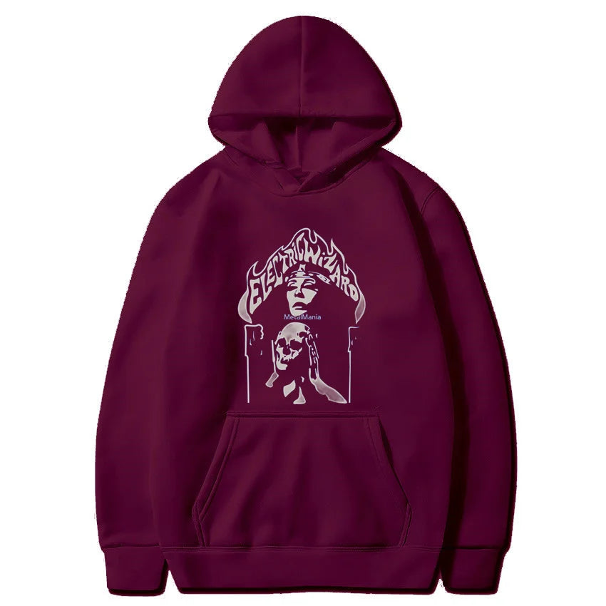[INDUSTRY] Fleece Eletric Wizard Graphic Hoodie