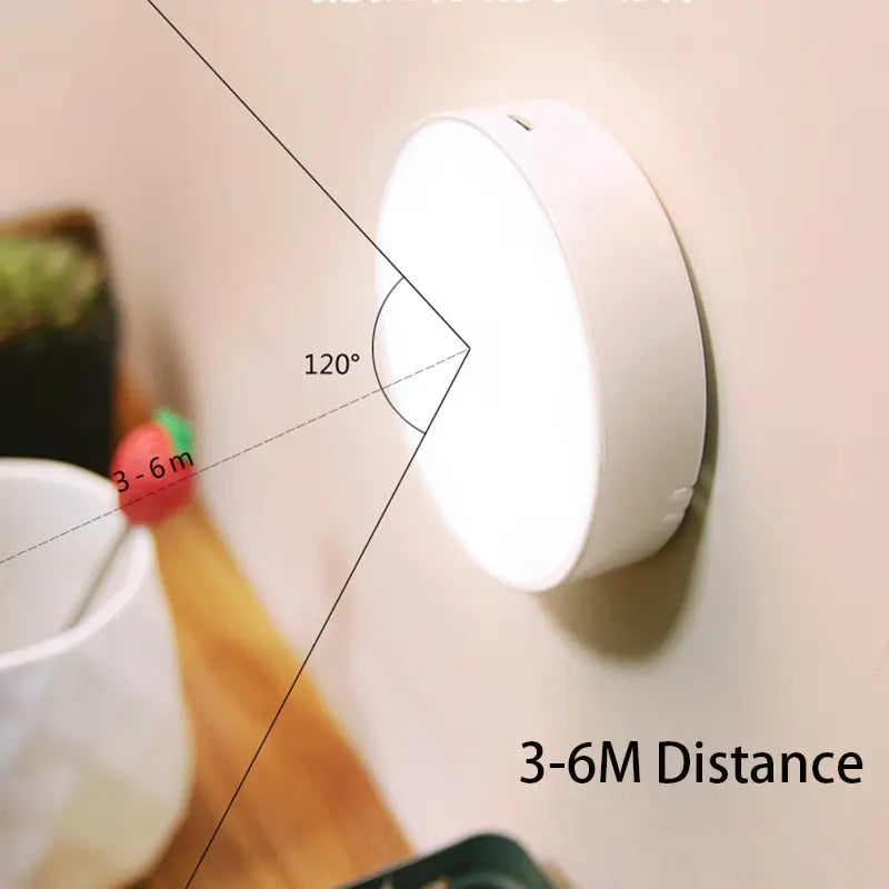 LED Smart Human Body Sensor Night Lamp Automatic Lighting USB Charging