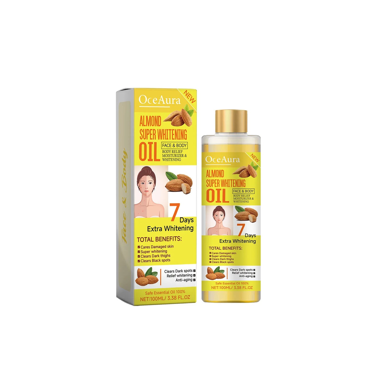 [INDUSTRY] Body Lightening Oil Remove Melanin Soothe Skin Brighten Turmeric Oils