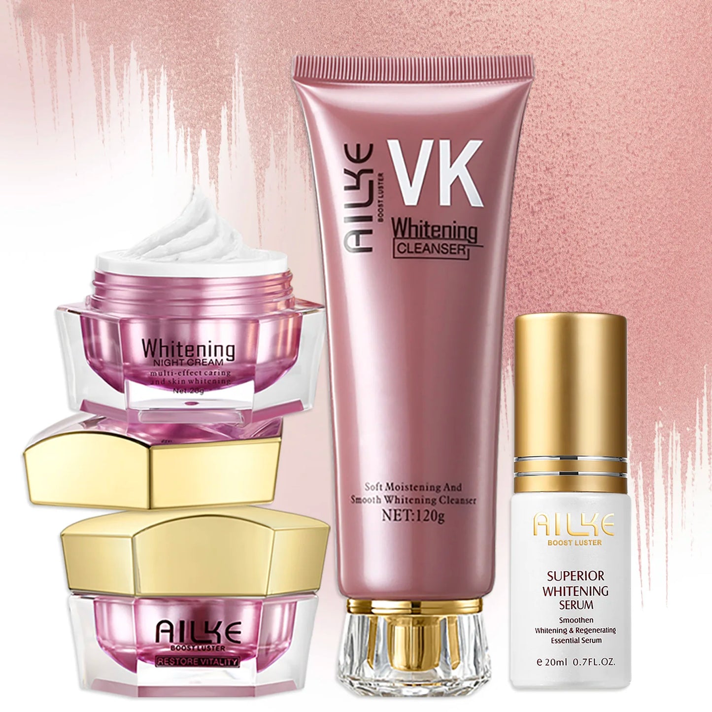 [INDUSTRY] AILKE Lightening Cream, Antioxidant, Glowing, Reduce Spots Whitening Set for All Skin Types