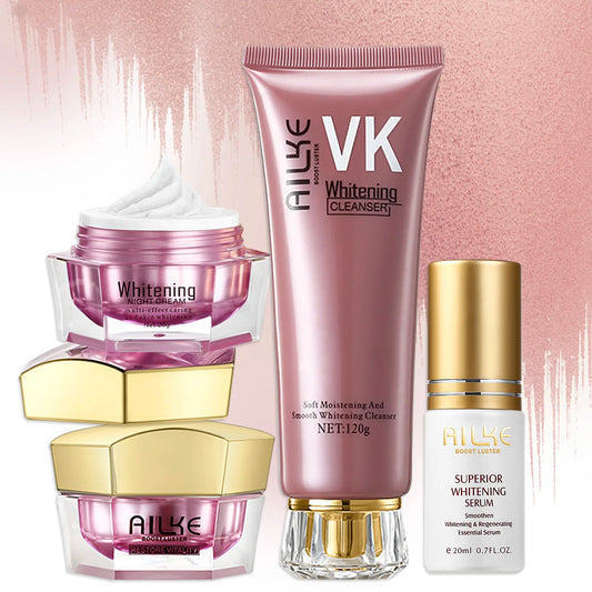 [INDUSTRY] AILKE Lightening Cream, Antioxidant, Glowing, Reduce Spots Whitening Set for All Skin Types