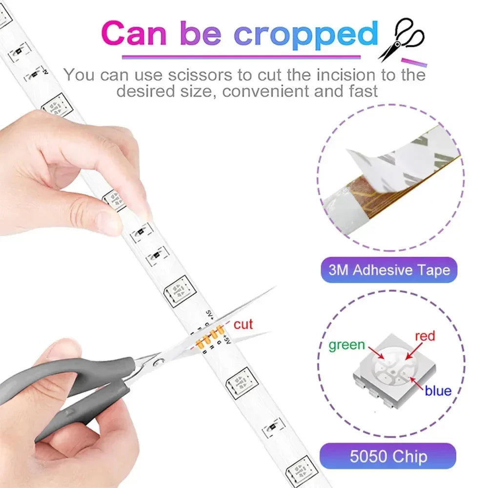 [INDUSTRY] 5V RGB LED Strip Lights Smart Bluetooth