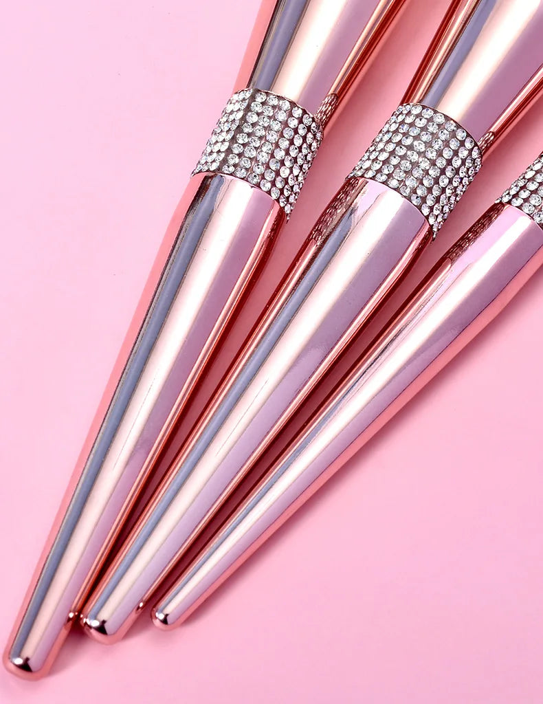 [INDUSTRY] 14pieces Rose Gold Makeup Brushes Set