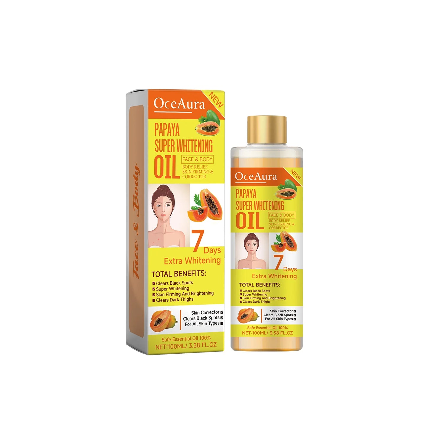 [INDUSTRY] Body Lightening Oil Remove Melanin Soothe Skin Brighten Turmeric Oils