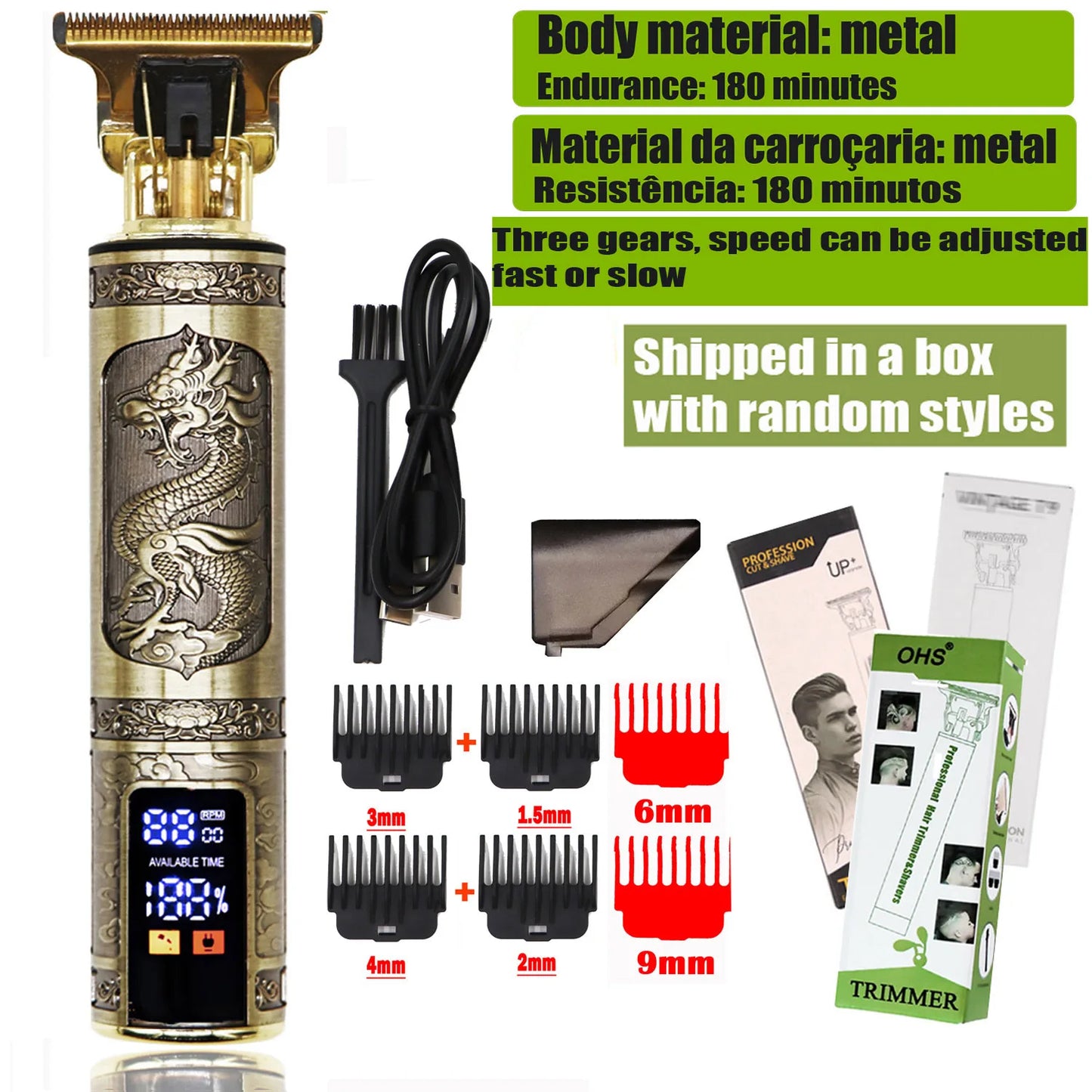Hair Clipper  Body Hair Trimmer Men Haircut Machine 0mm Barber Shaver