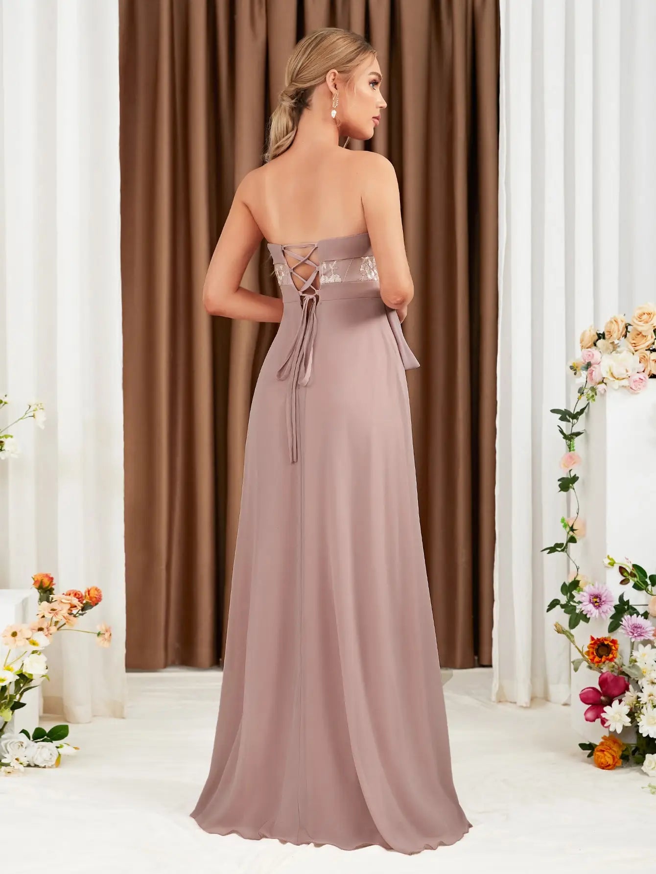 Formal Classic dress- Pink