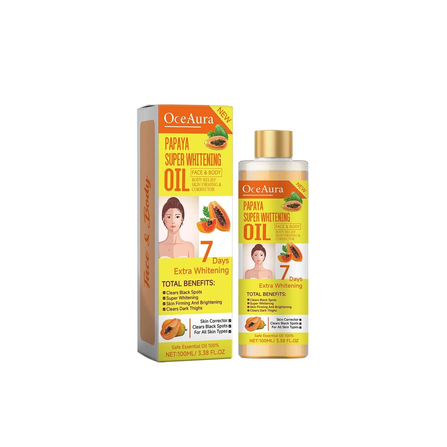 [INDUSTRY] Body Lightening Oil Remove Melanin Soothe Skin Brighten Turmeric Oils