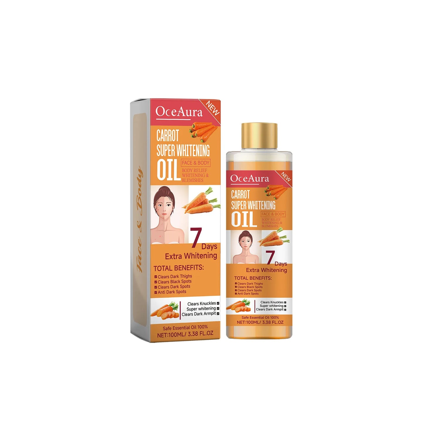 [INDUSTRY] Body Lightening Oil Remove Melanin Soothe Skin Brighten Turmeric Oils