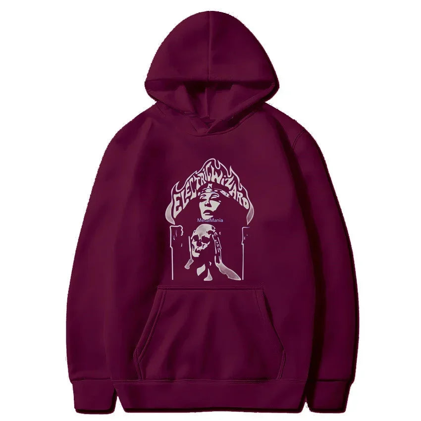 [INDUSTRY] Fleece Eletric Wizard Graphic Hoodie