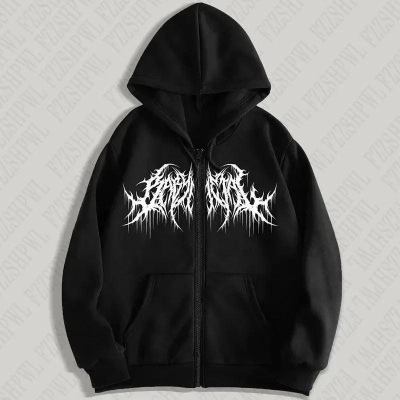 [INDUSTRY] Y2K Gothic Graphic Hoodie