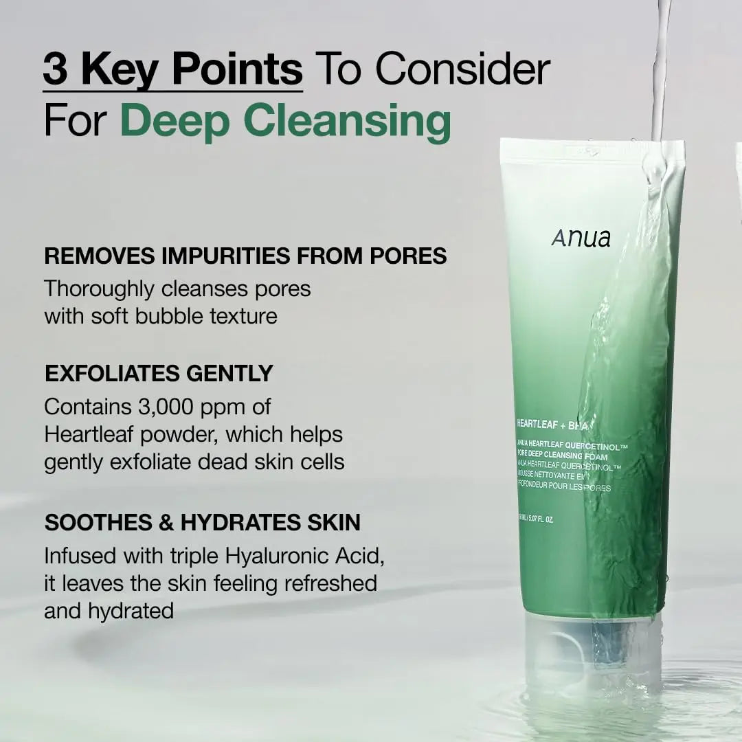 ANUA Heartleaf Houttuynia Cordyceps Facial Cleansing Pores Deep Cleansing Makeup Remover Gentle and Non-irritating 200ml