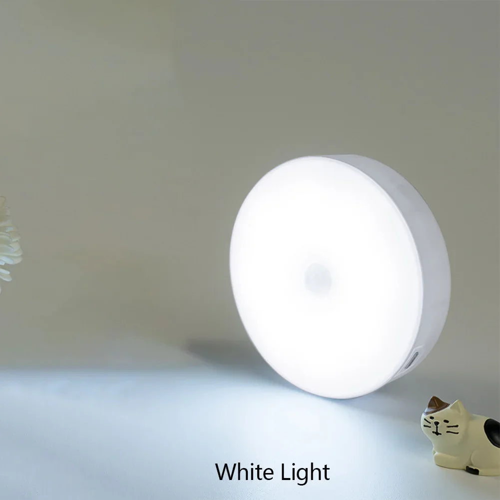 LED Smart Human Body Sensor Night Lamp Automatic Lighting USB Charging
