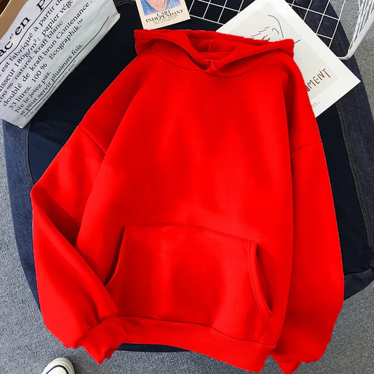 [INDUSTRY] Red Pullover Basic Hoodie