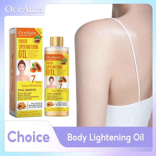 [INDUSTRY] Body Lightening Oil Remove Melanin Soothe Skin Brighten Turmeric Oils