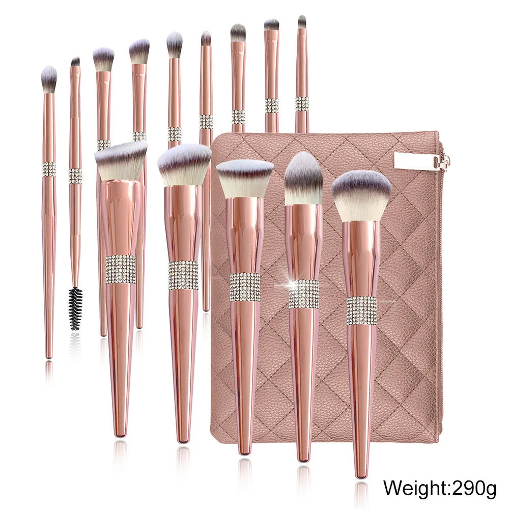 [INDUSTRY] 14pieces Rose Gold Makeup Brushes Set