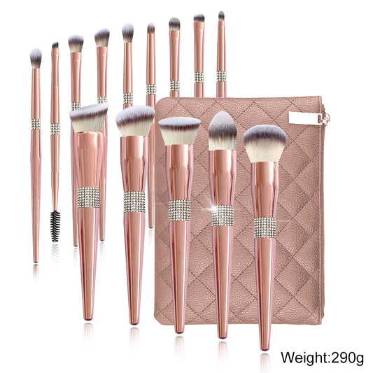 [INDUSTRY] 14pieces Rose Gold Makeup Brushes Set