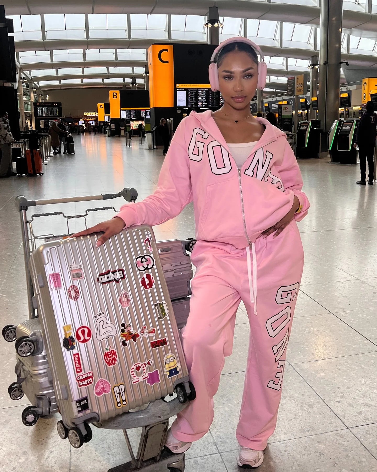 Harajuku Casual American Style Letter Print Streetwear Two Piece Set Hoodies Mens Sweatshirt Y2k Sweatpants Oversized Zip Hoodie