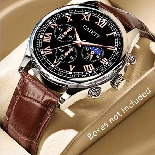 1PCS Fashion Watch Set Business Versatile Retro Quartz Watch